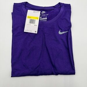 Nike Purple Dri-FIT Performance Tee with White Logo